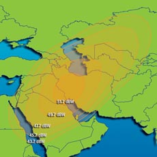 Intelsat 601 Ku-band Spot Beam 2